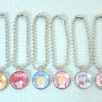 【SALE】お名前キーホルダー（丸型）男の子、女の子、ちょうちょ、お花
