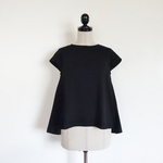 Aラインフレアーカットソー＜ブラック＞