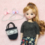 リカちゃん 服 ★送無★シンプルなトップス♡gray♡
