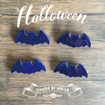 陶器のコウモリブローチ＜ルリ＞＊大人ハロウィン＊