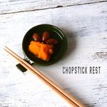 【箸休め＆小皿】手付き丸スプーンレスト （グリーン） /r13gr