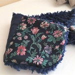 ふんわりあったか大人乙女のティペットorプチマフラー*ボタニカルフラワー*付けえり風
