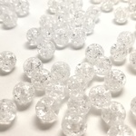 【6mm】クラック水晶　丸玉ビーズ【30個】