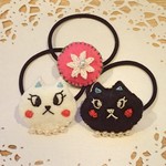 ツンデレねこたちのヘアゴム3点セット