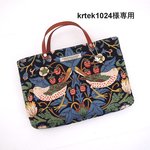 krtek1024様専用 ウィリアム・モリス×リバティ ミニトートバッグ ストロベリー・シーフ/ブラック ちょっとそこまで バッグインバッグにも