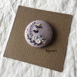 刺繍ブローチ