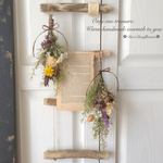 K様オーダー　流木はしご＆ドライフラワースワッグセット