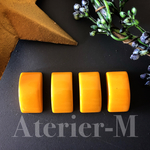 A650 Rectangle丸みカボション  mandarin orange(4個)