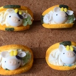 🐮 ホイップ たっぷり！ うしさん オムレット  ミニチュア フード ドールハウス