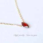 ＊再販＊14kgf garnet necklace