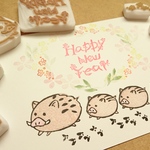 とことこイノシンの親子はんこ♪