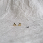 ゴールドハート*ピアス/ノンホールピアス