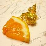 *イヤフォンジャック(カットスライスオレンジ×王冠)*再々販*