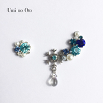 雪のイヤーカフ&ピアス