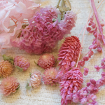 ピンクの花材ミニセット