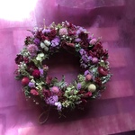 ピンクが可愛いナチュラルドライフラワーリース！Atelier Kouan