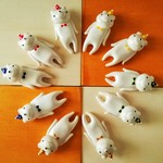 パーティークマさんの箸置き(青色)