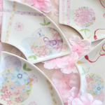 お正月に♡ふんわり和柄の扇皿4枚セット♡