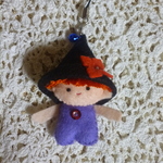 とんがり帽子の小人ストラップ・ハロウィン風