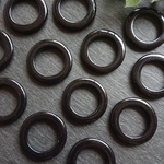 【4個】 31mm ブラック サークル プレート リング
