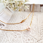 一粒パールネックレス＊