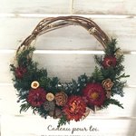 クリスマス〜ドライフラワーのクリスマスリース 〜