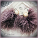 ふわふわマラボーファー  ♡マラボーピアス♡イヤリング