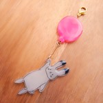 ふうせんうさぎのゆらゆらストラップ