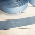 リボン柄のホイルリボン🎀COLUMBIA  BLUE