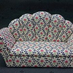 ブライス用　バービー用ソファー　ドール家具　柄Ａタイプ