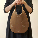 oval bag *⚮* choucho ブラウン色 dop生地  *⚮*