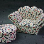 ブライス用　バービー用ソファー　ドール家具　柄Ｃセット