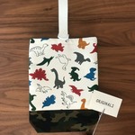 恐竜柄×迷彩柄シューズケース(入園入学グッズ)(入園入学準備)