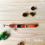 もうバッグの中で カギを探さない！レザー キーホルダー 赤茶          ③