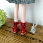 リカちゃん用ブーツ　クラシカル   red