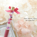 【パール♥ハーバリウムボールペン】*Shiny Pen Pearl*【メタリックチェリーローズ】