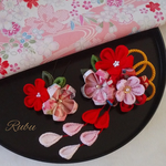 《 オーダー品 》つまみ細工髪飾り♡