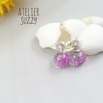 パープルドームピアス