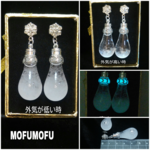 限定1組/夜光:ﾊｰﾄ/雪の結晶・結晶の神秘(変化する結晶)/ｽﾄｰﾑｸﾞﾗｽｼｽﾞｸ形ｶﾞﾗｽﾄﾞｰﾑ/