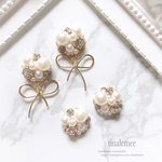 Princess bijoux／2way Ribbon charm pierce & earring.