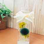 特別品❣️ハーバリウム 【薔薇 グリーン】ミニ角ボトル 