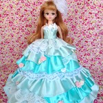 2色のエメラルドプリンセス☆リカちゃんサイズ 