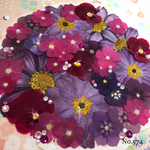 ♡new♡ ♡ラインストーン付き♡デザイン押し花セット♡