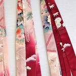 (正絹)超々長尺282㎝タスキと腰紐2way(ボルドー)皆様のお声から生まれた、接ぎ目のない襷　おしゃれ腰ヒモ　