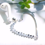 PodsTail Luxury イヤーフック ｢SWAN｣(SWAROVSKI) ☆AirPods 落下防止☆