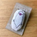 白文鳥のクッションブローチ【SALE】