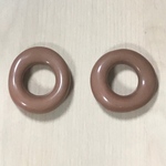 VINTAGE BROWN RING HOOP DONUT PARTS