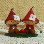 とんがり帽子の小人・二人組クリスマス