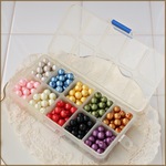 【数量限定特別価格】10色*300個*8mm❁カラーパールセット ケース付き