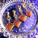  再×3  透かし花〜ハロウィンver〜イヤリング/ピアス